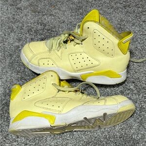 Nike Air Jordan 6 VI Retro PS Citron Dynamic Yellow 543389-800 Youth Size 2